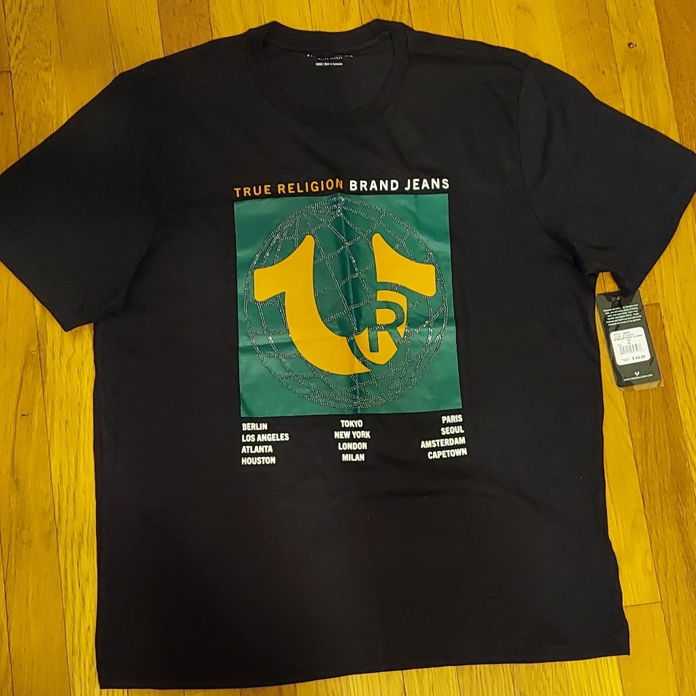 New! True Religion Global Tee, MEN"S XL - Picture 6 of 8